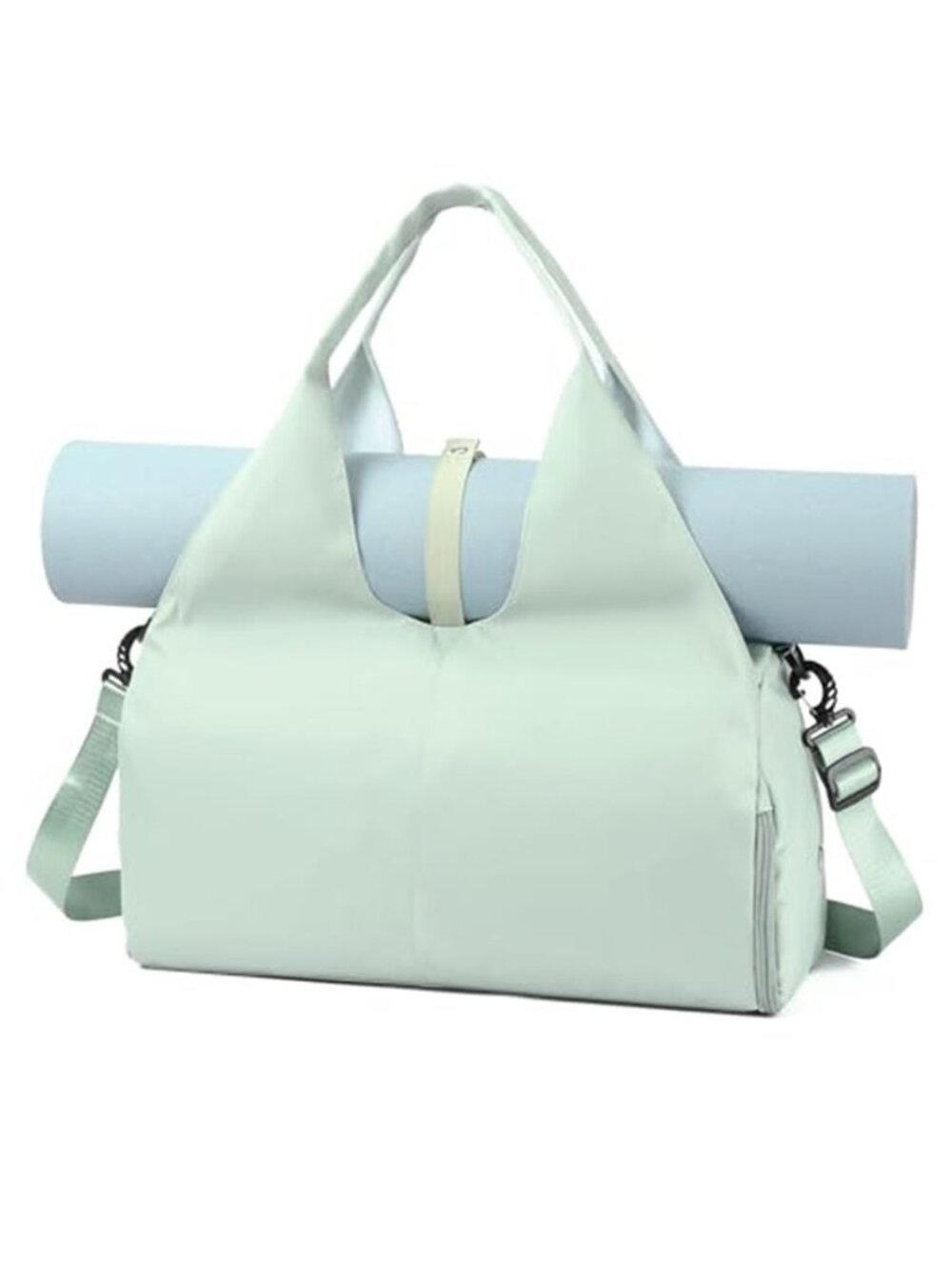 Women's Large Yoga Gym Bag | Mat Holder Shoe Compartment Workout Tote